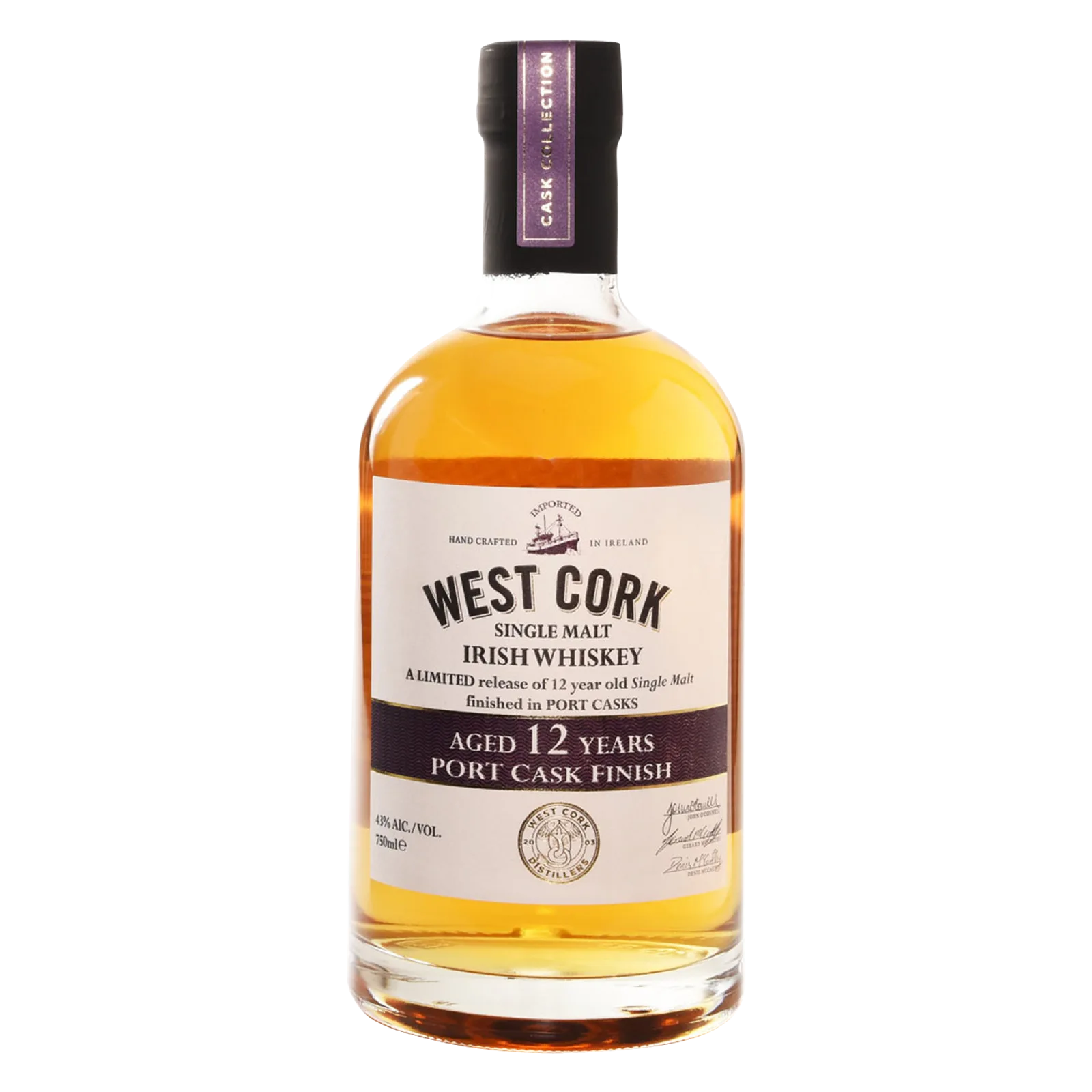West Cork 12 Yr Port Irish Whisky