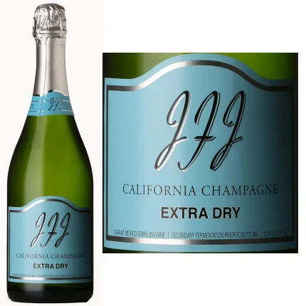 12 Bottle Case Jfj Extra Dry California Sparkling Champagne Nv W Shipping Included