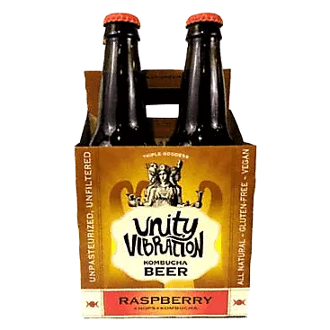 Unity Vibrations Raspberry Kombucha Beer (4PKB 12 OZ)