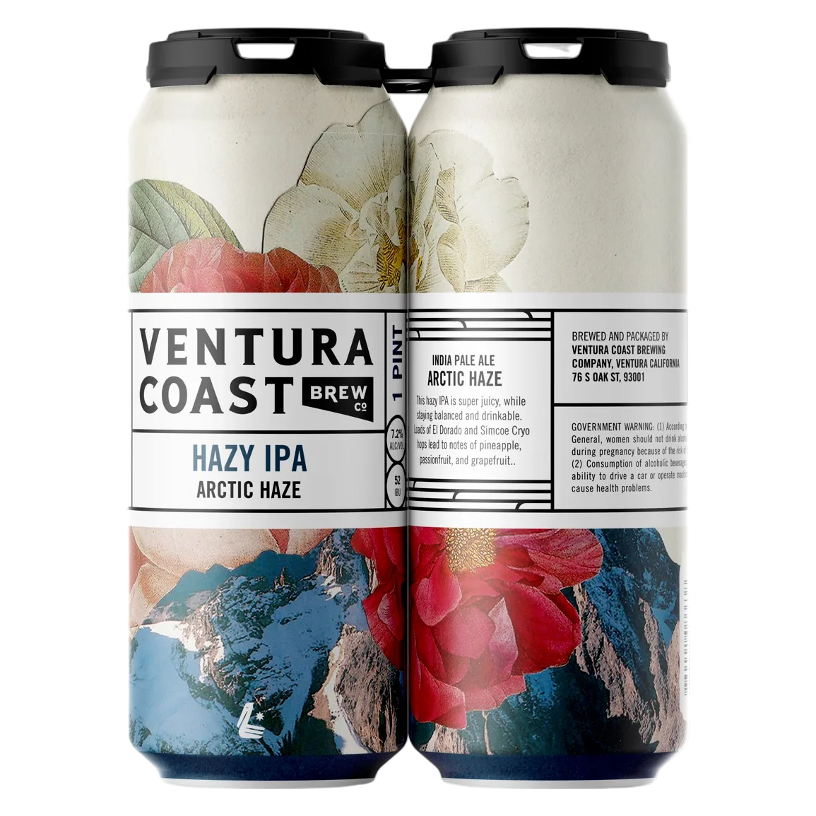 Ventura Coast Arctic Haze 4pk 16oz Can