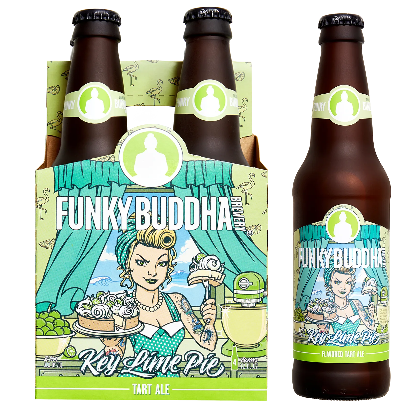 Funky Buddha Key Lime Pie Tart Ale 4pk Btl 5.0% ABV