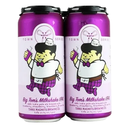 Three Magnets Big Tom's Milkshake IPA Triple Berry (4PKC
