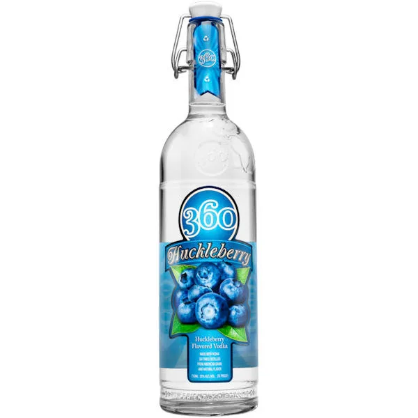 360 Huckleberry Flavored Vodka 750Ml