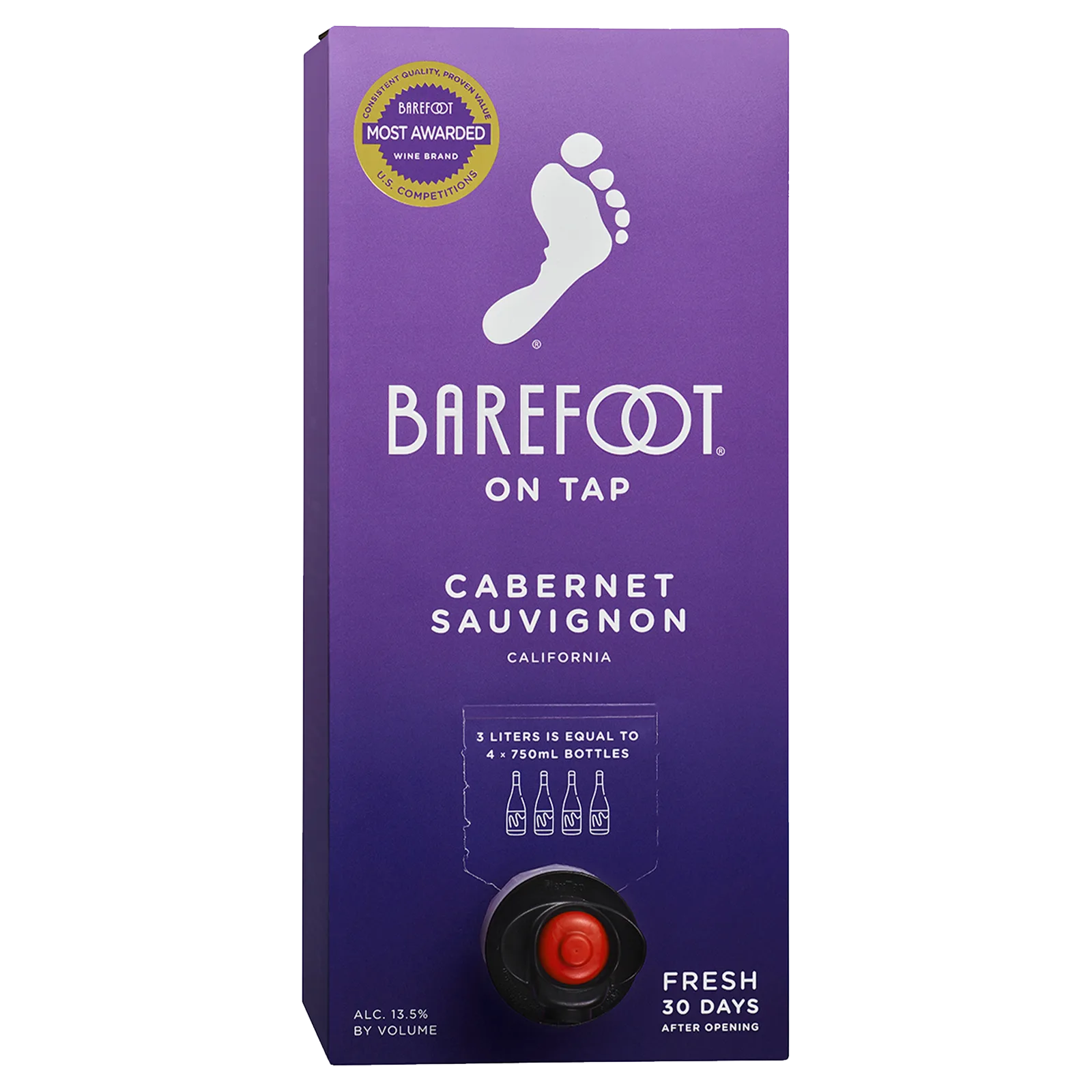 Barefoot On Tap Cabernet Sauvignon 3 Liter Box