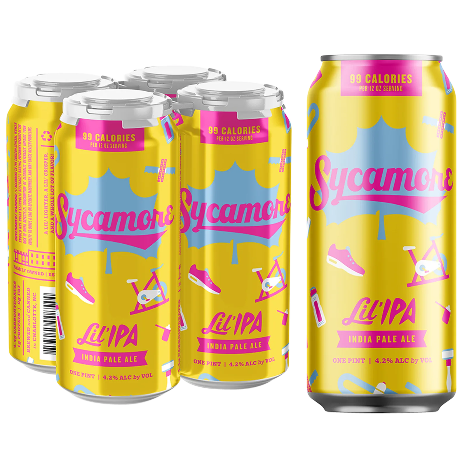 Sycamore Lilâ IPA (99 cal) 4pk 16oz Can 4.8% ABV