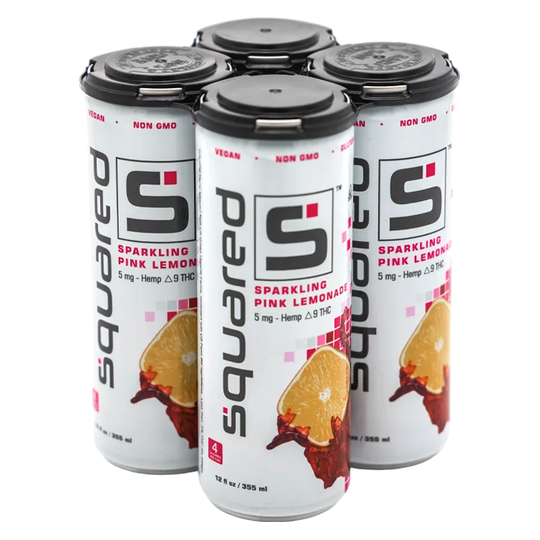 Squared Sparkling Pink Lemonade 5mg THC Soda 12pk Can