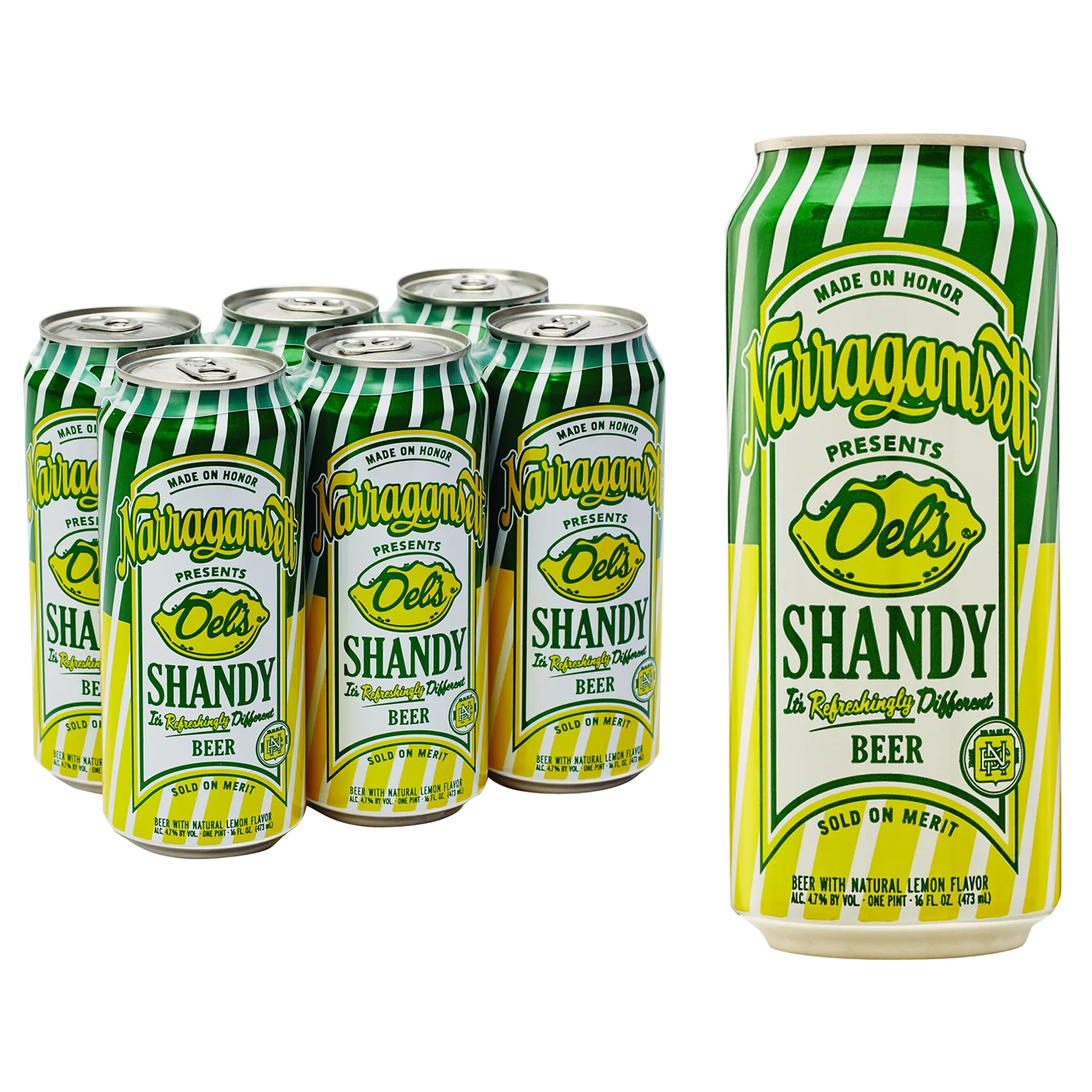 Narragansett Del's Shandy 6pk 16oz Can 4.7% ABV
