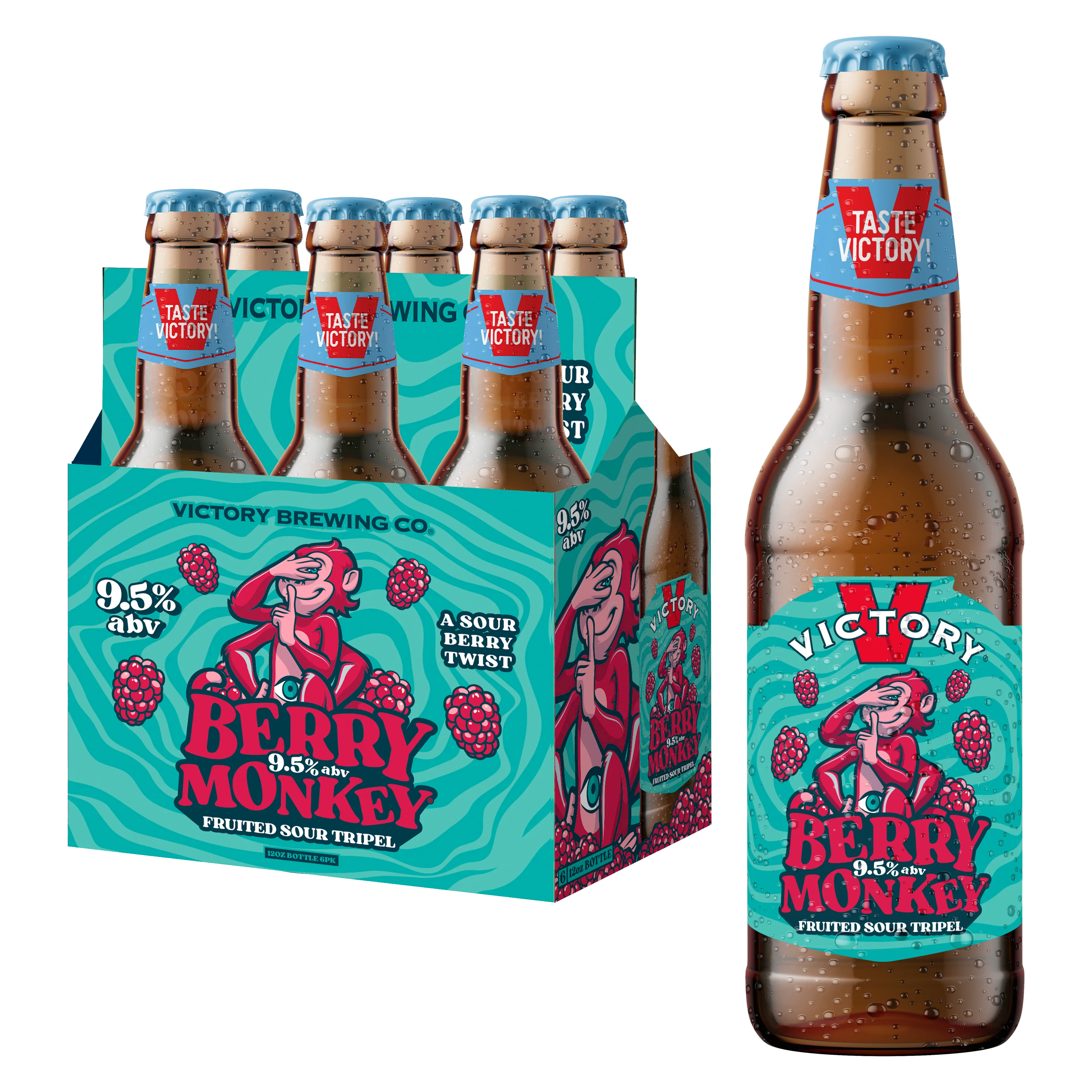 Victory Berry Monkey 6pk Btl 9.5% ABV