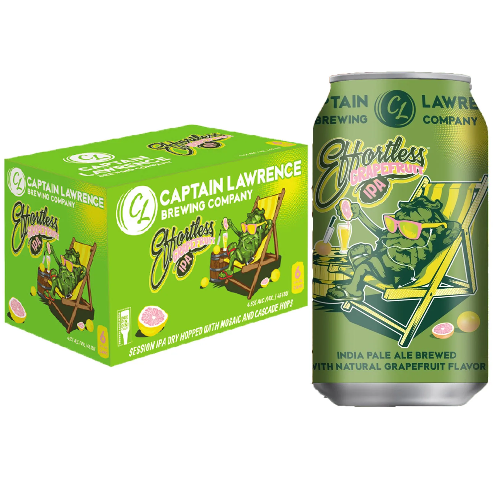 Captain Lawrence Effortless Grapefruit IPA 6 Pack Cans