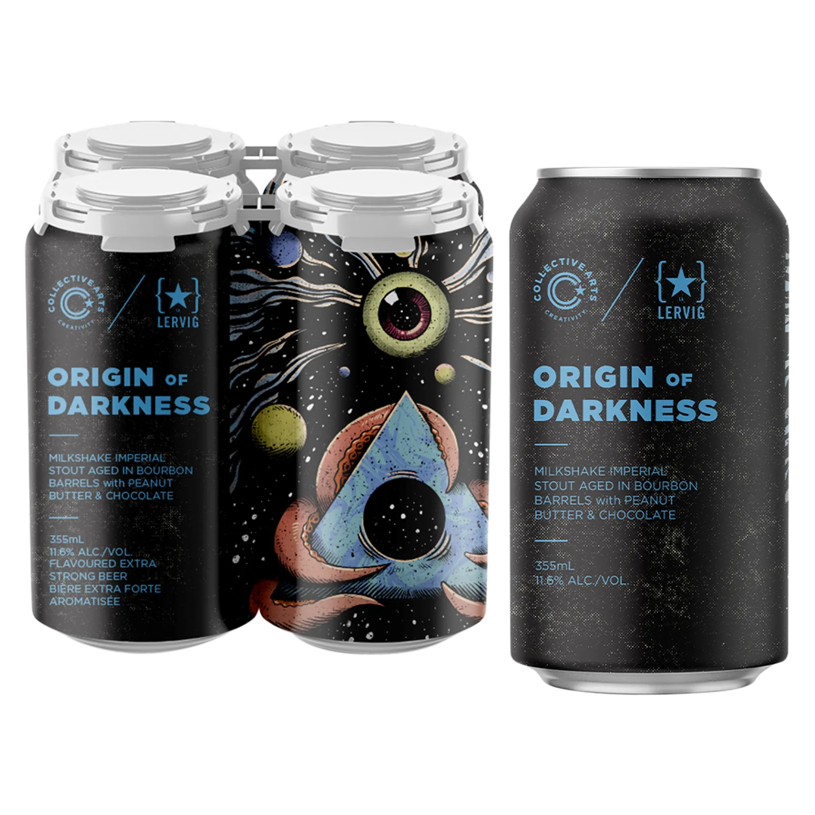 Collective Arts Origin of Darkness Lervig Milkshake Imperial Stout 4pk Can 11.6% ABV