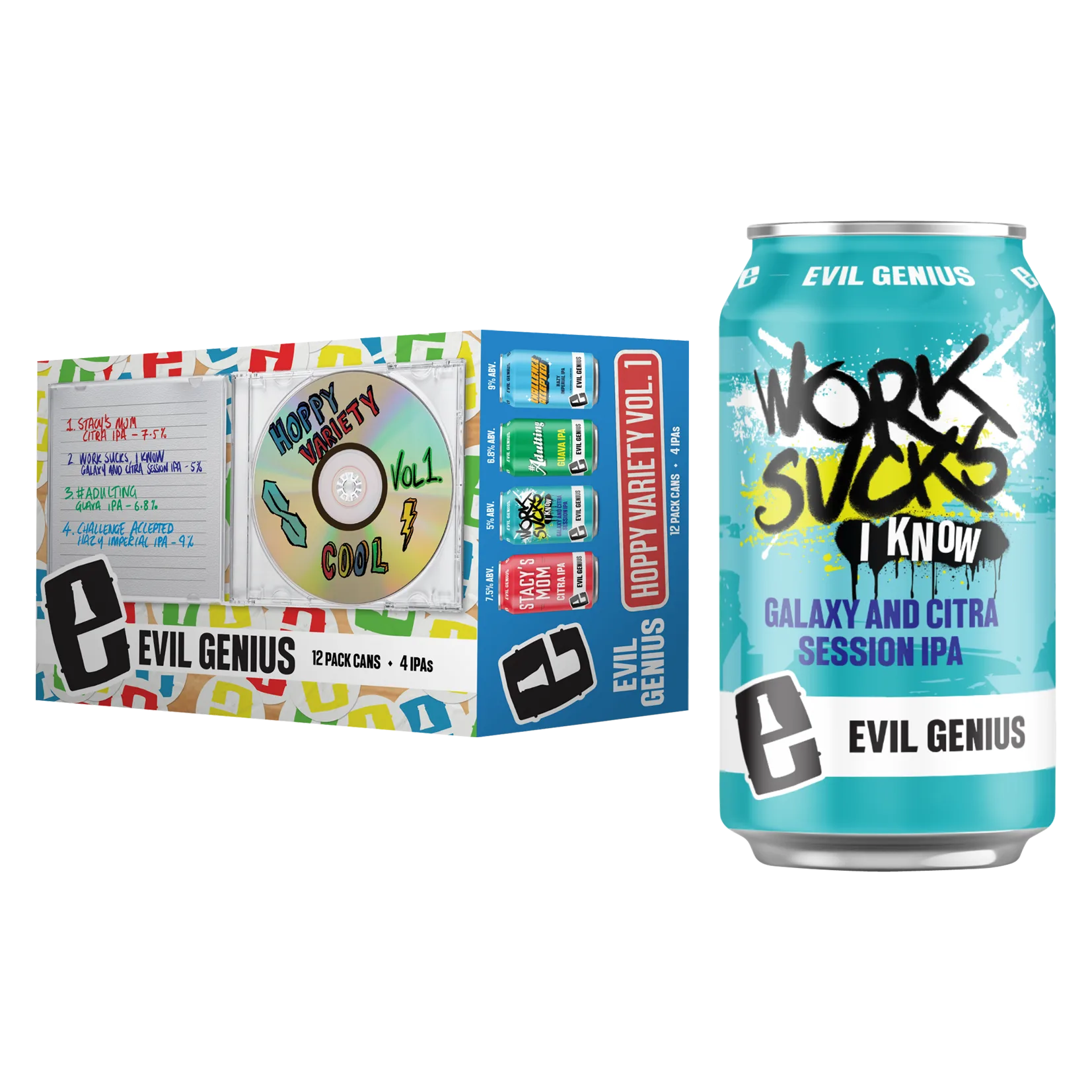 Evil Genius Mix Tape Vol. 1 Variety 12pk Can 6.8%
