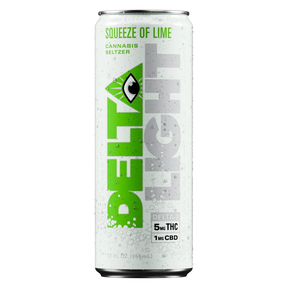 Delta Light 5mg THC Squeeze of Lime Seltzer Can