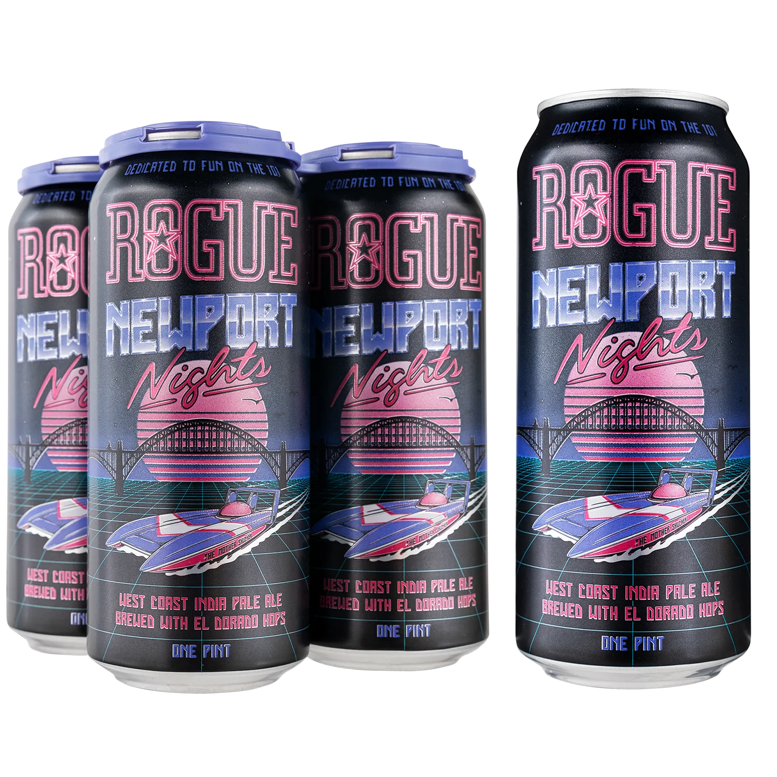 Rogue Hop Head Rotator - Newport Nights Imperial IPA 4pk 16oz Can