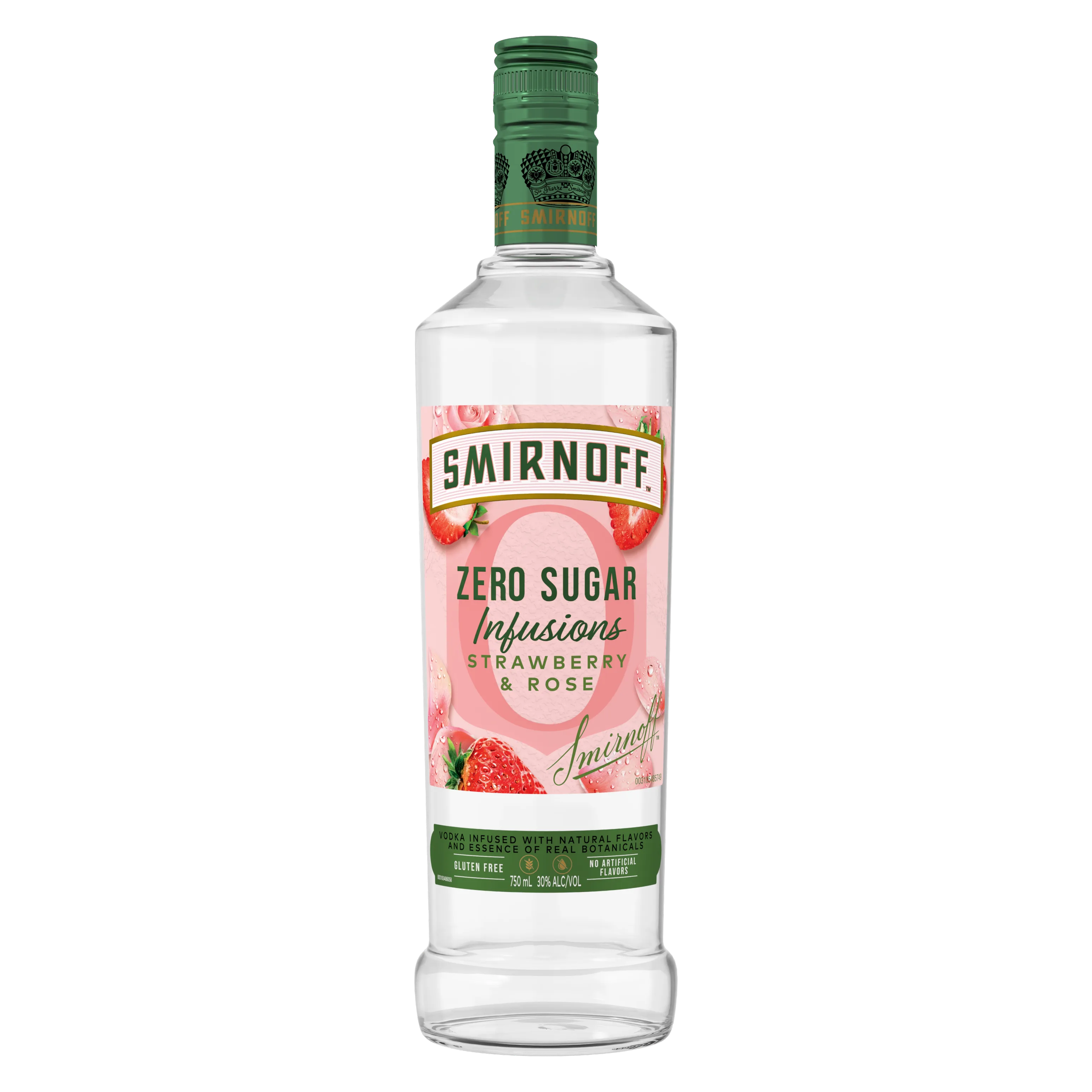 Smirnoff Zero Sugar Infusions Strawberry & Rose Vodka (60 proof