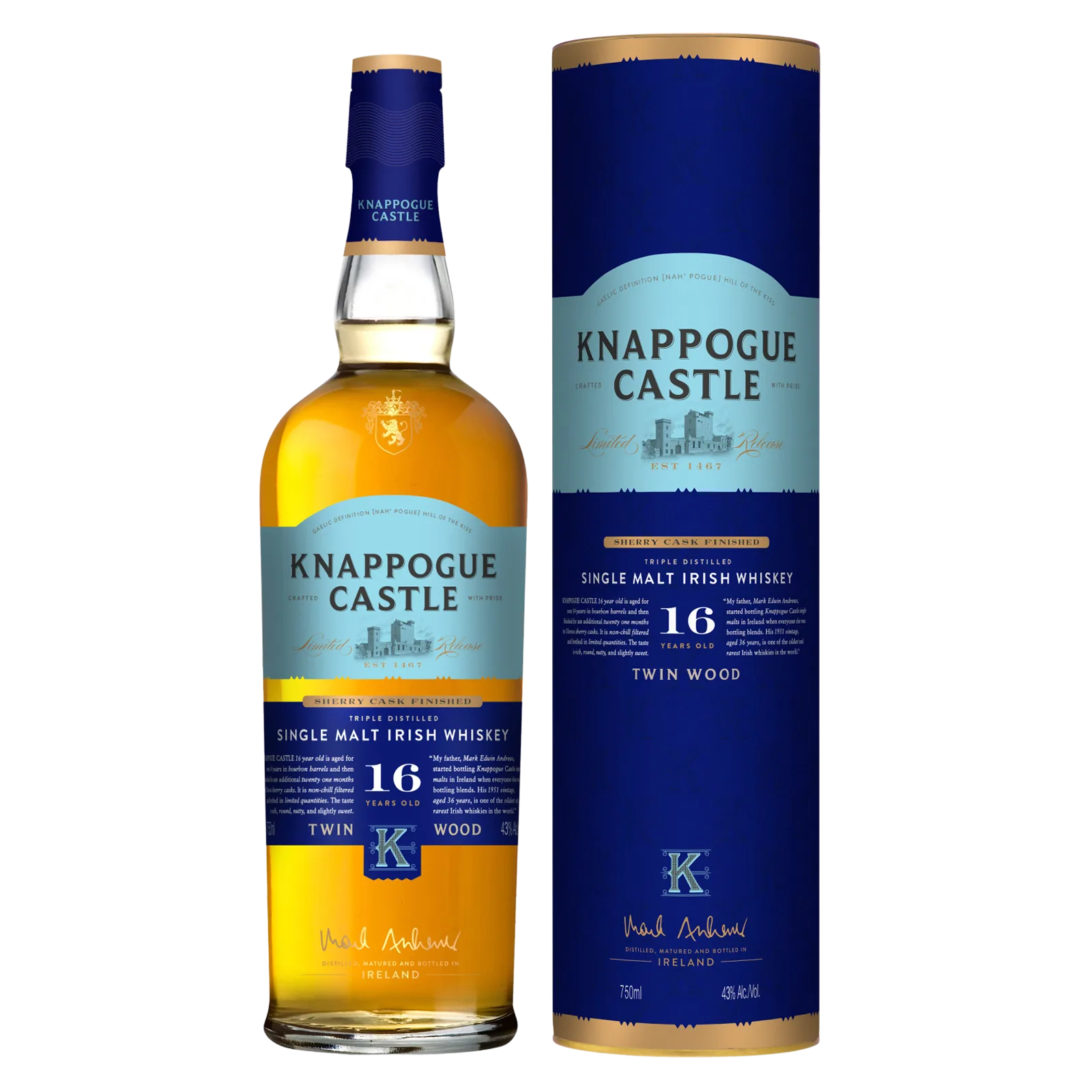 Knappogue 16 Yr Twin Wood (86 Proof
