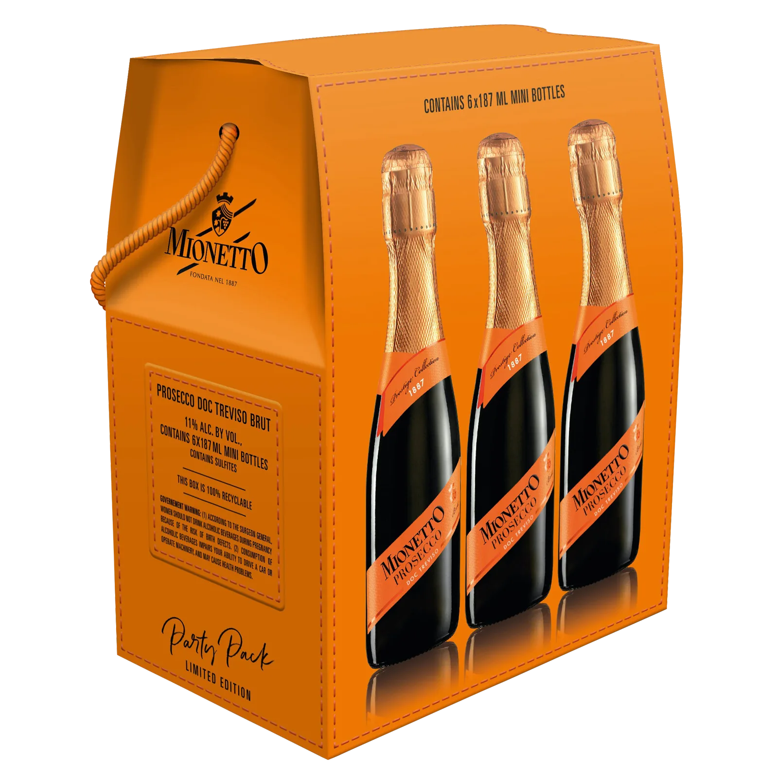 Mionetto Brut Party 6pk 10.5% ABV