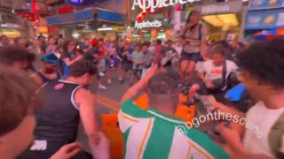 NYC Riots After Knicks Win NBA Finals! (Spurs Fan Attacked)