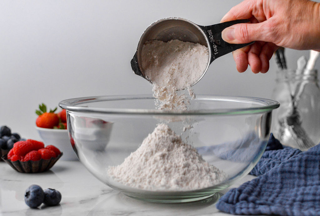 Image of In a medium sized mixing bowl, grab your measuring cup...