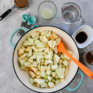 Image of Peel, core, and chop apples into 1-inch chunks and place...