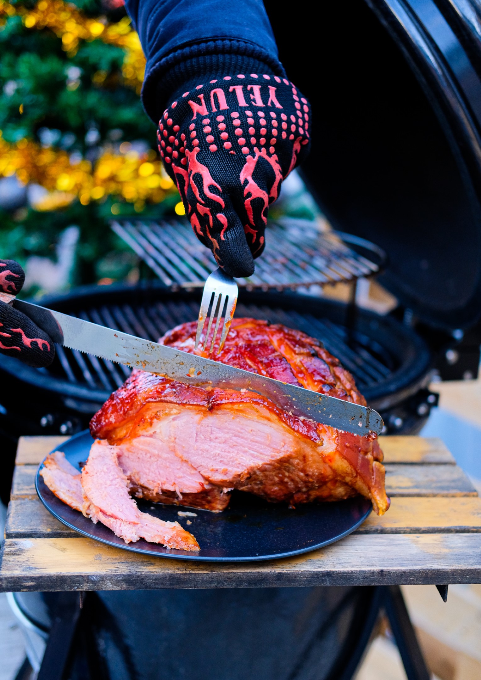 BBQ Honey Sriracha Glazed Ham BBQ Honey Sriracha Glazed Ham