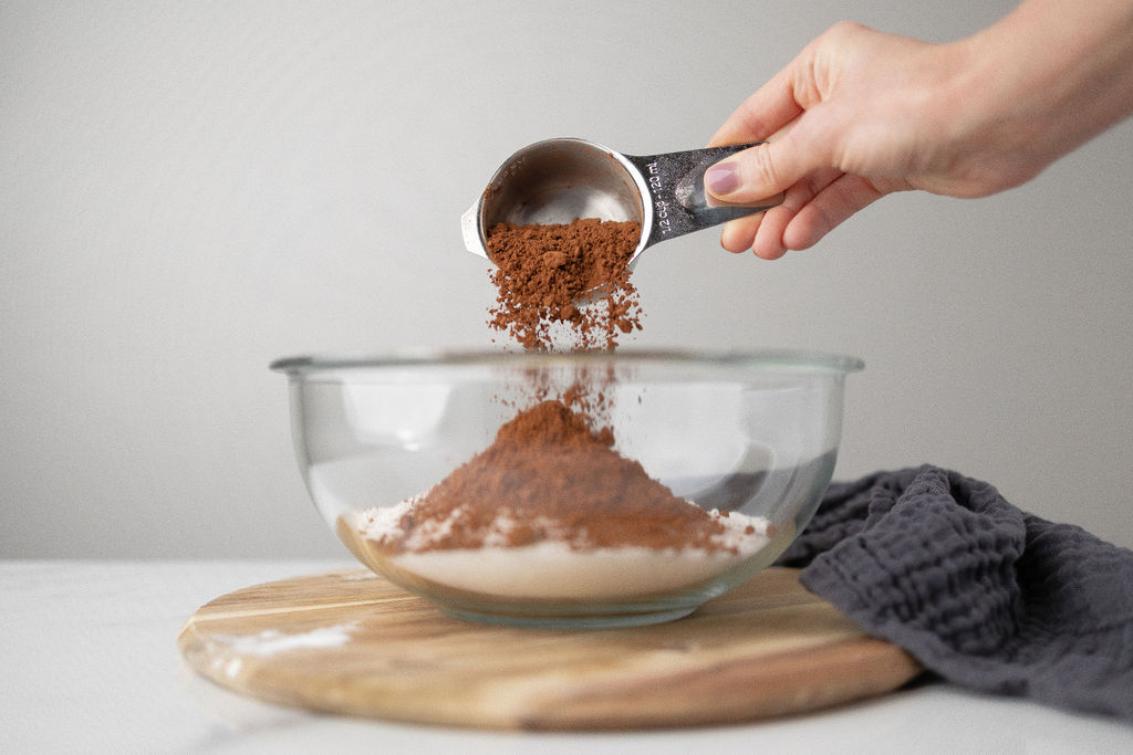 Image of In a medium sized mixing bowl, sift flour, sugar, salt,...