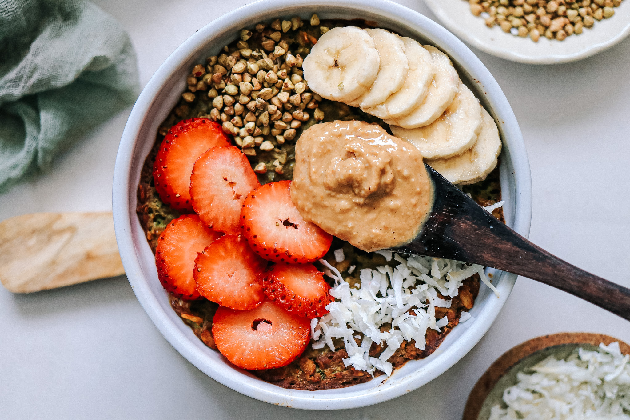 Matcha Baked Oats