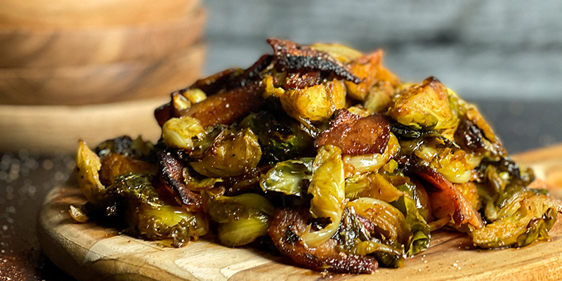 Oven Roasted Barbecue Brussels Sprouts