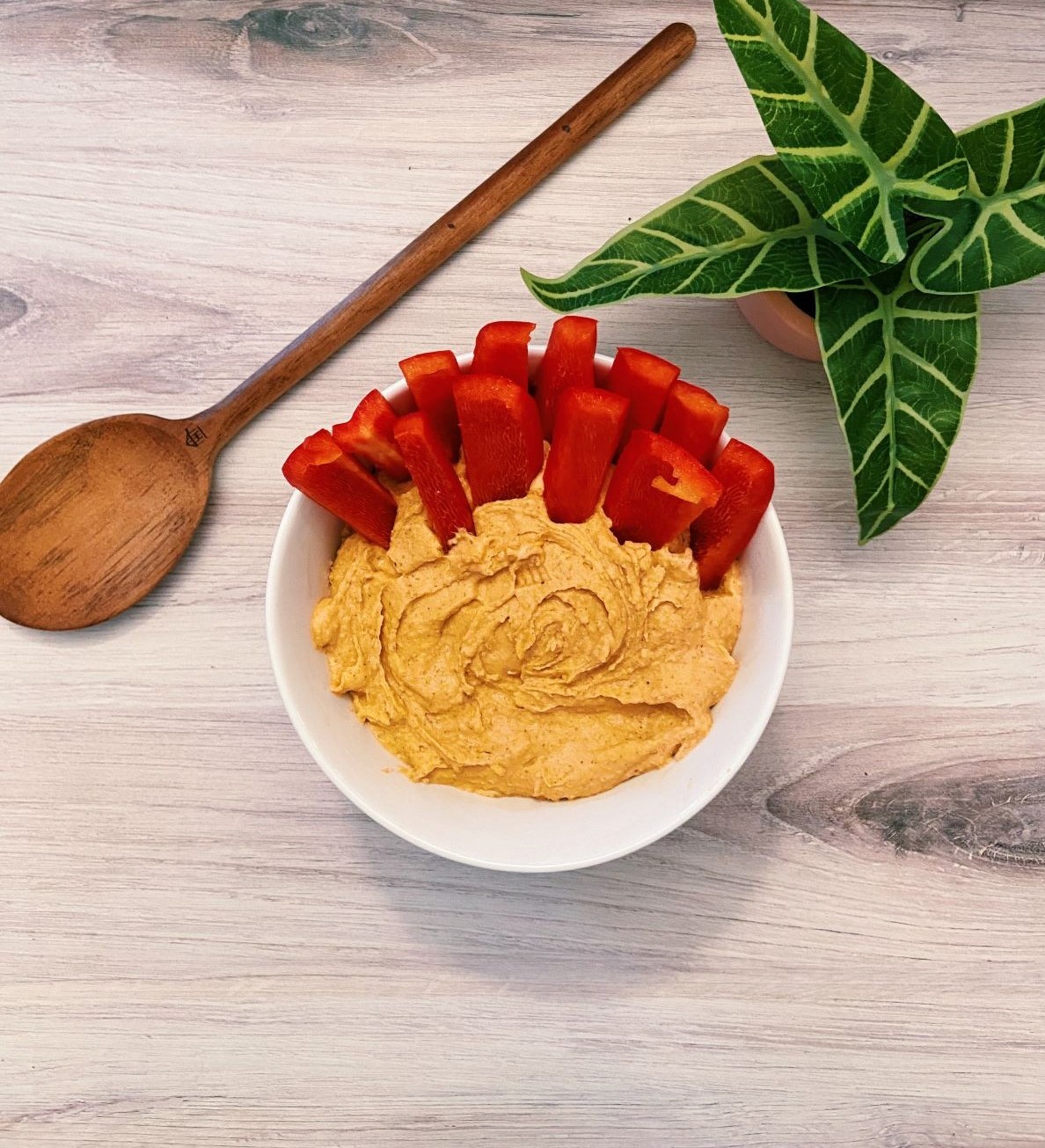 Red Pepper Protein Hummus
