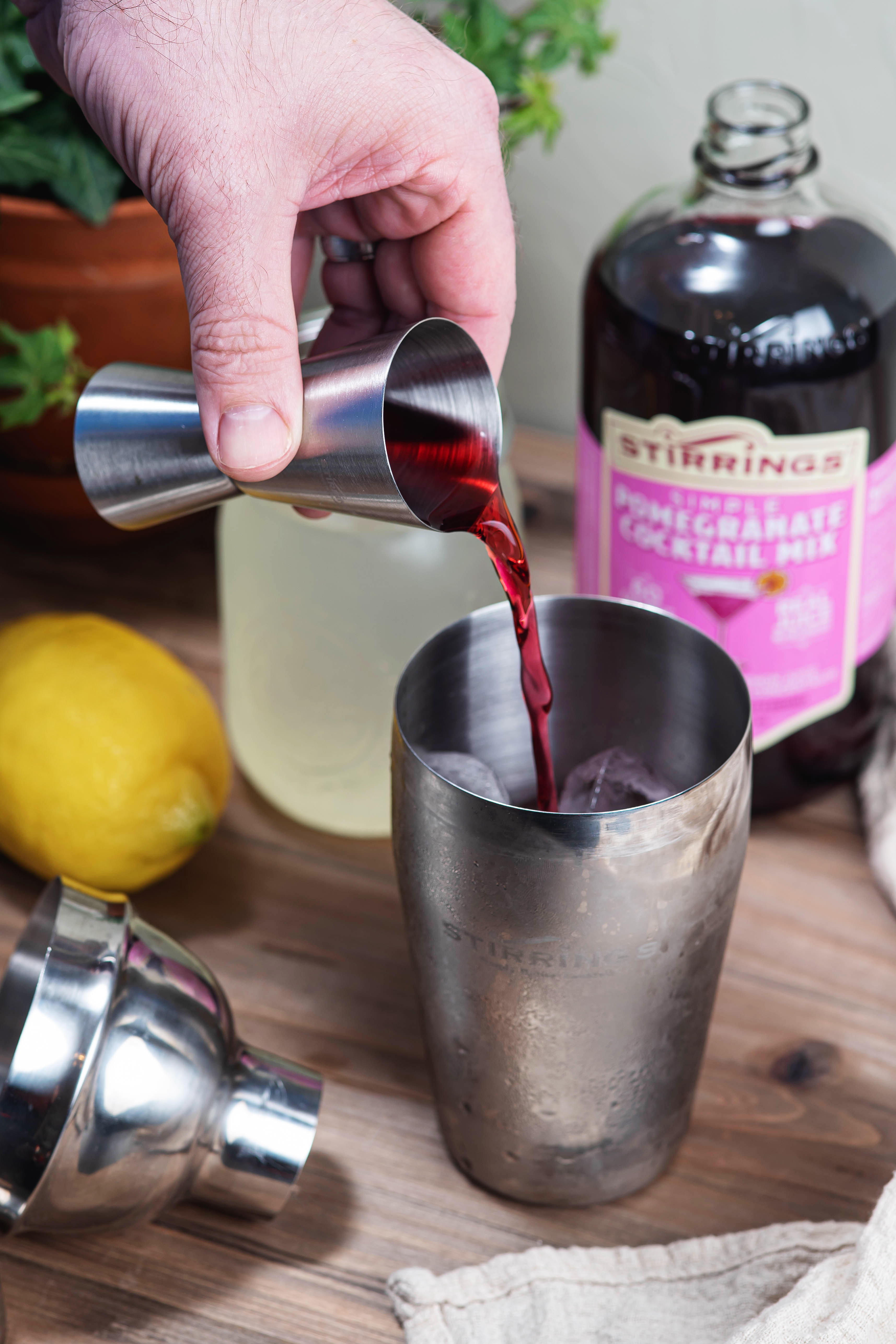 Image of In a cocktail shaker filled with ice, combine the ingredients