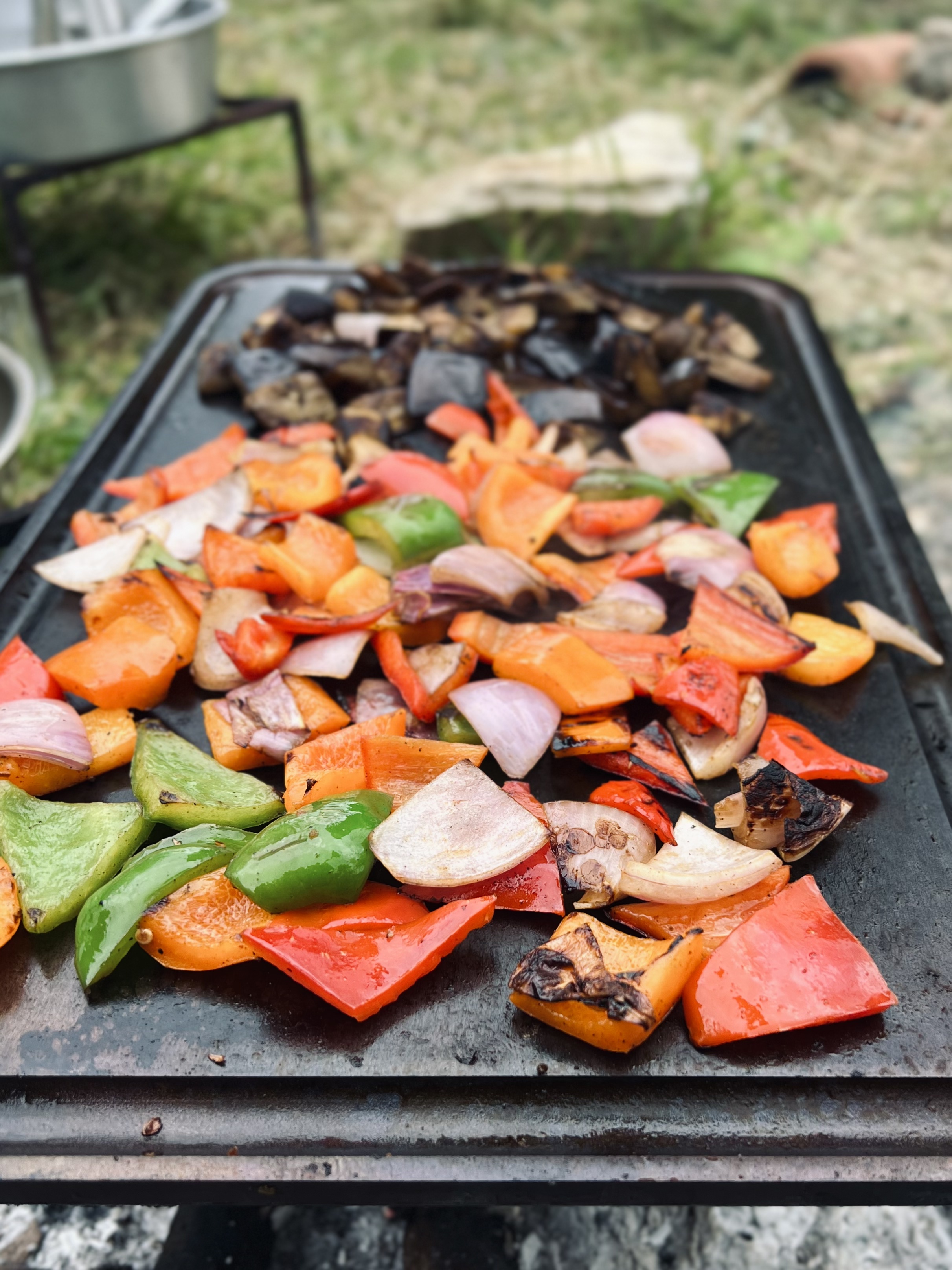 Image of Chop the vegetables into 1-inch cubes and toss in another...