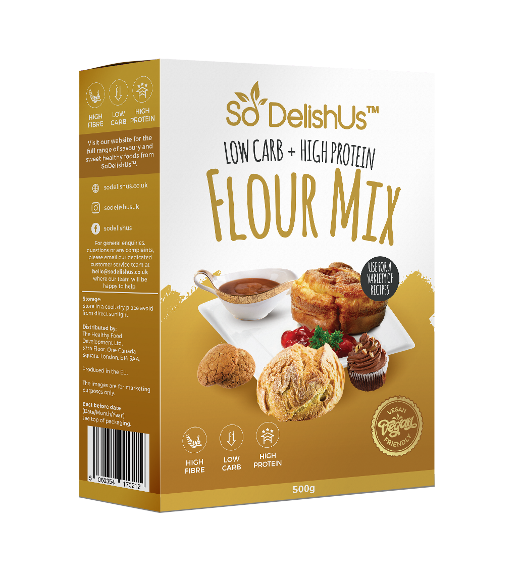 Image of Add the SoDelishUs® Flour Mix, the  SoDelishUs® Bread Mix  the salt, and...