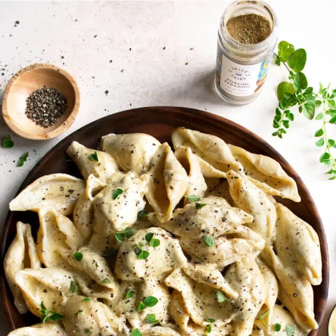 Photo of Creamy Parmesan Shells with Toasted Garlic