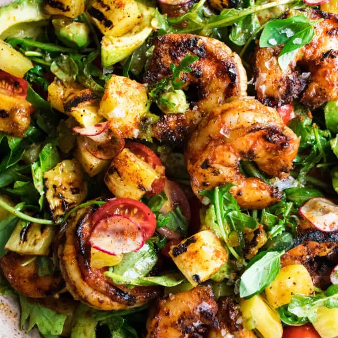 Photo of Spicy Grilled Shrimp with Jalapeño Lime Vinaigrette