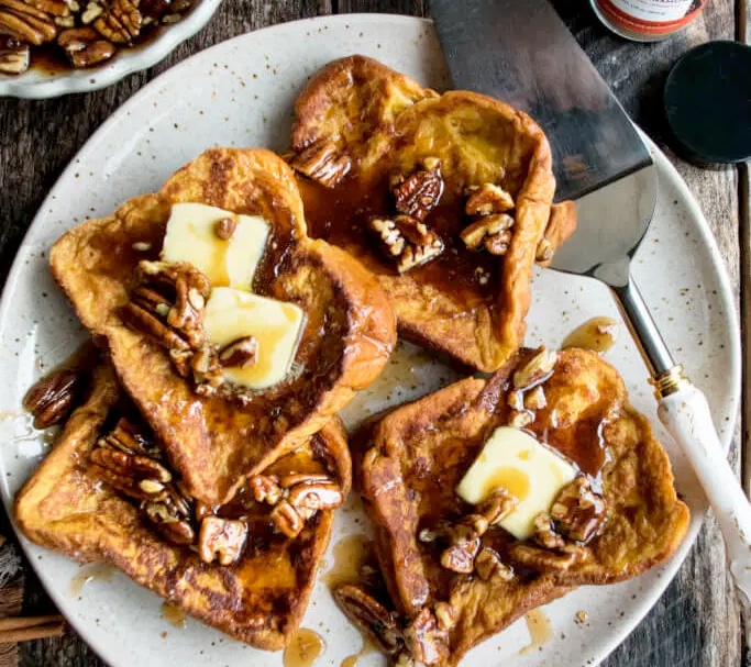 Photo of Pumpkin French Toast with Spiced Pecan Syrup