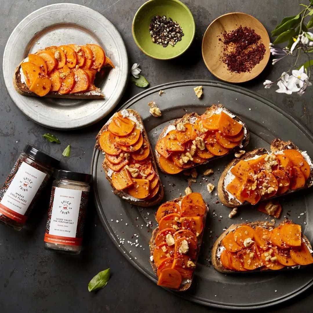 Photo of Persimmon and Goat Cheese Toast