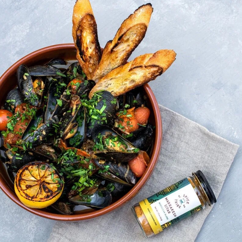 Photo of Steamed Mussels with Cherry Tomatoes & Leeks