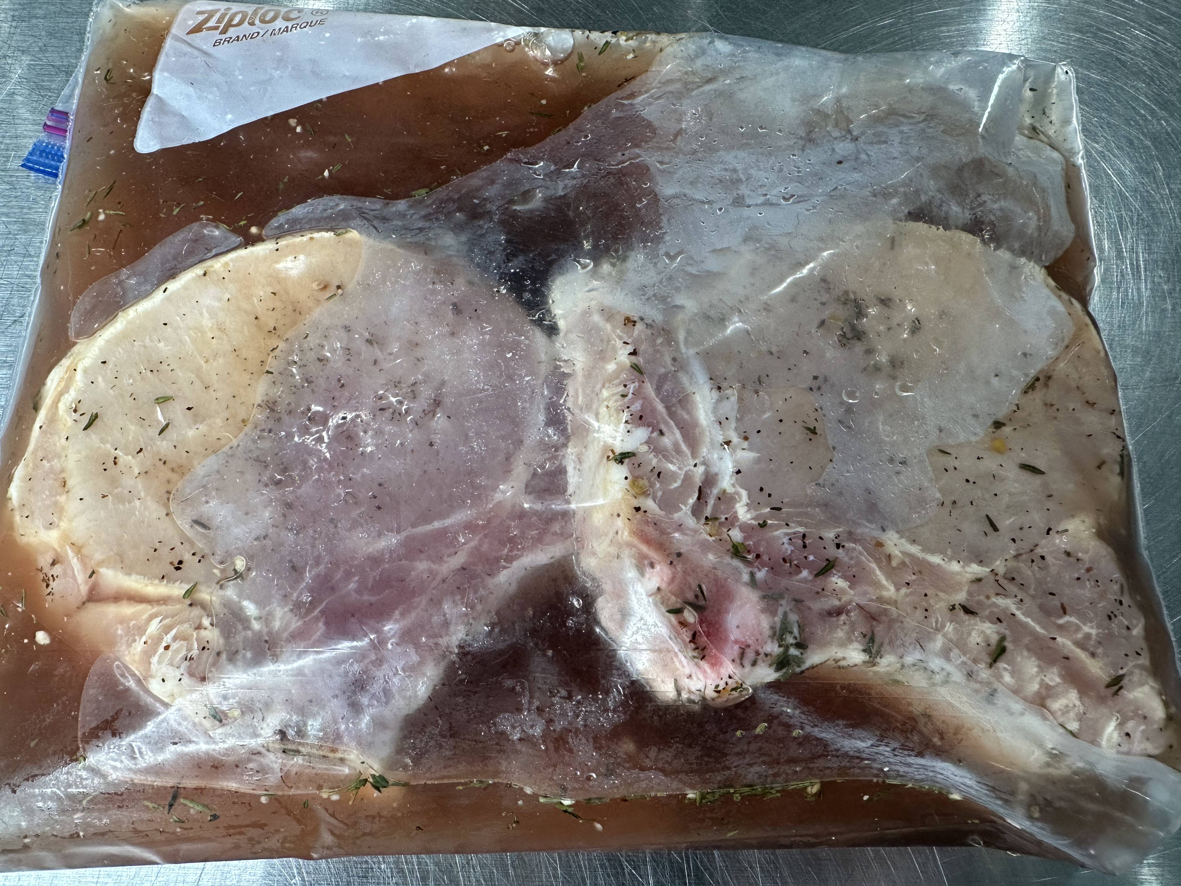 Image of Prepare Sweet Tea brine according to package directions and brine...