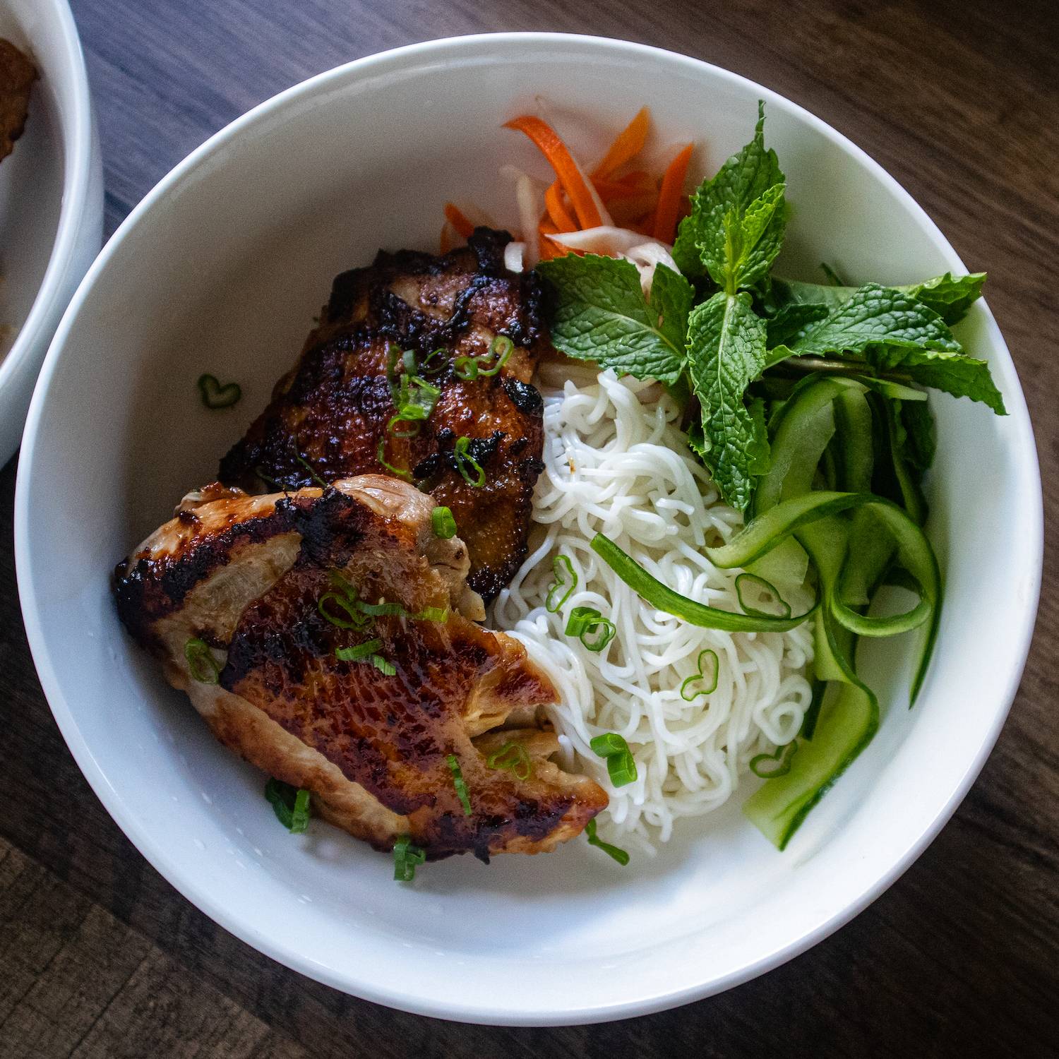 Photo of Bún Gà Nướng (Grilled Lemongrass Chicken & Rice Noodle)