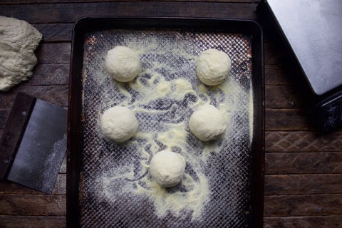 Image of Cover the tray with plastic wrap and let the dough...