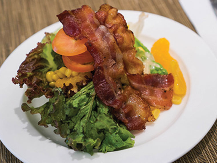 Spinach Salad with Hot Bacon Dressing