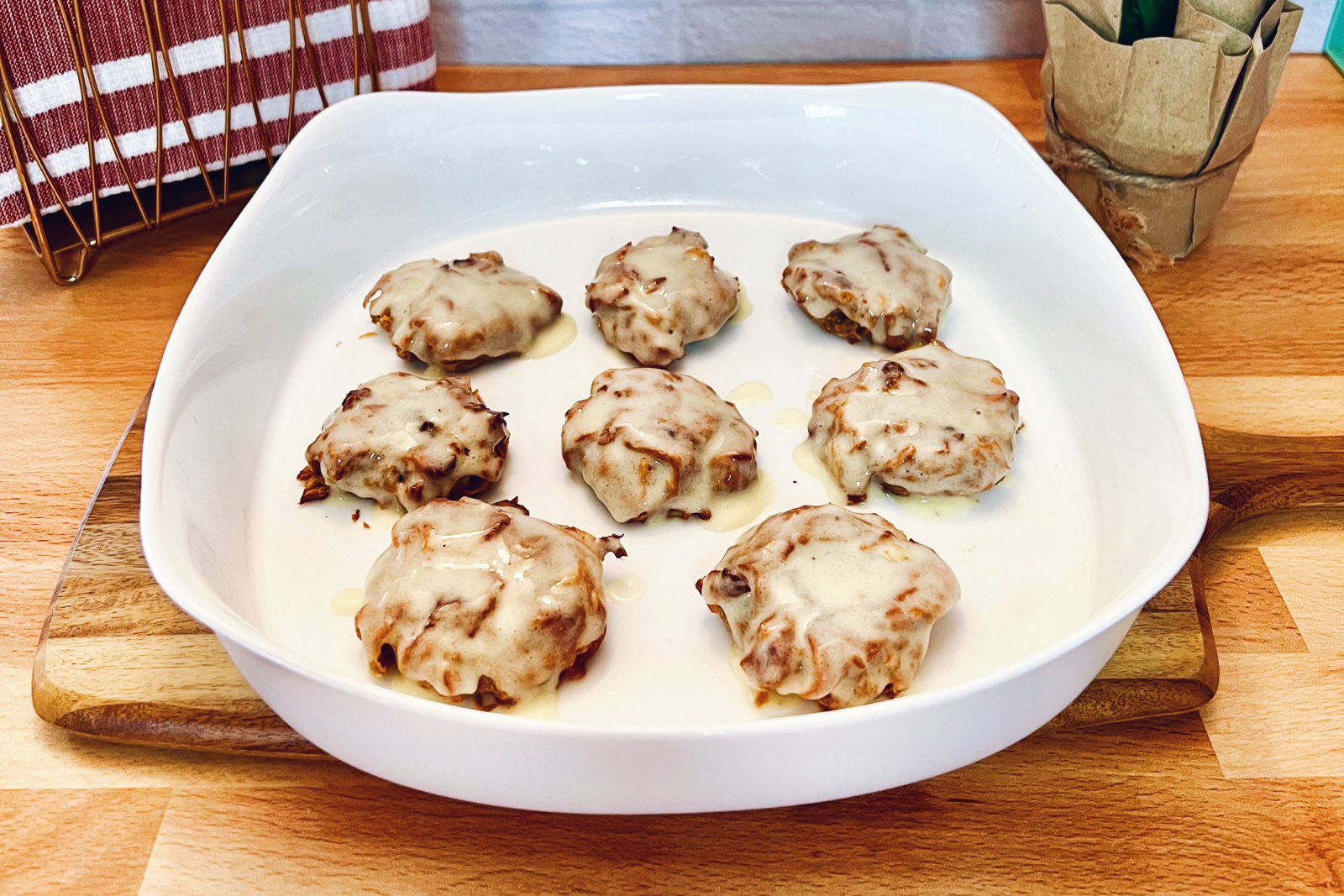 Peanut Butter & Banana Cookies with Protein Frosting
