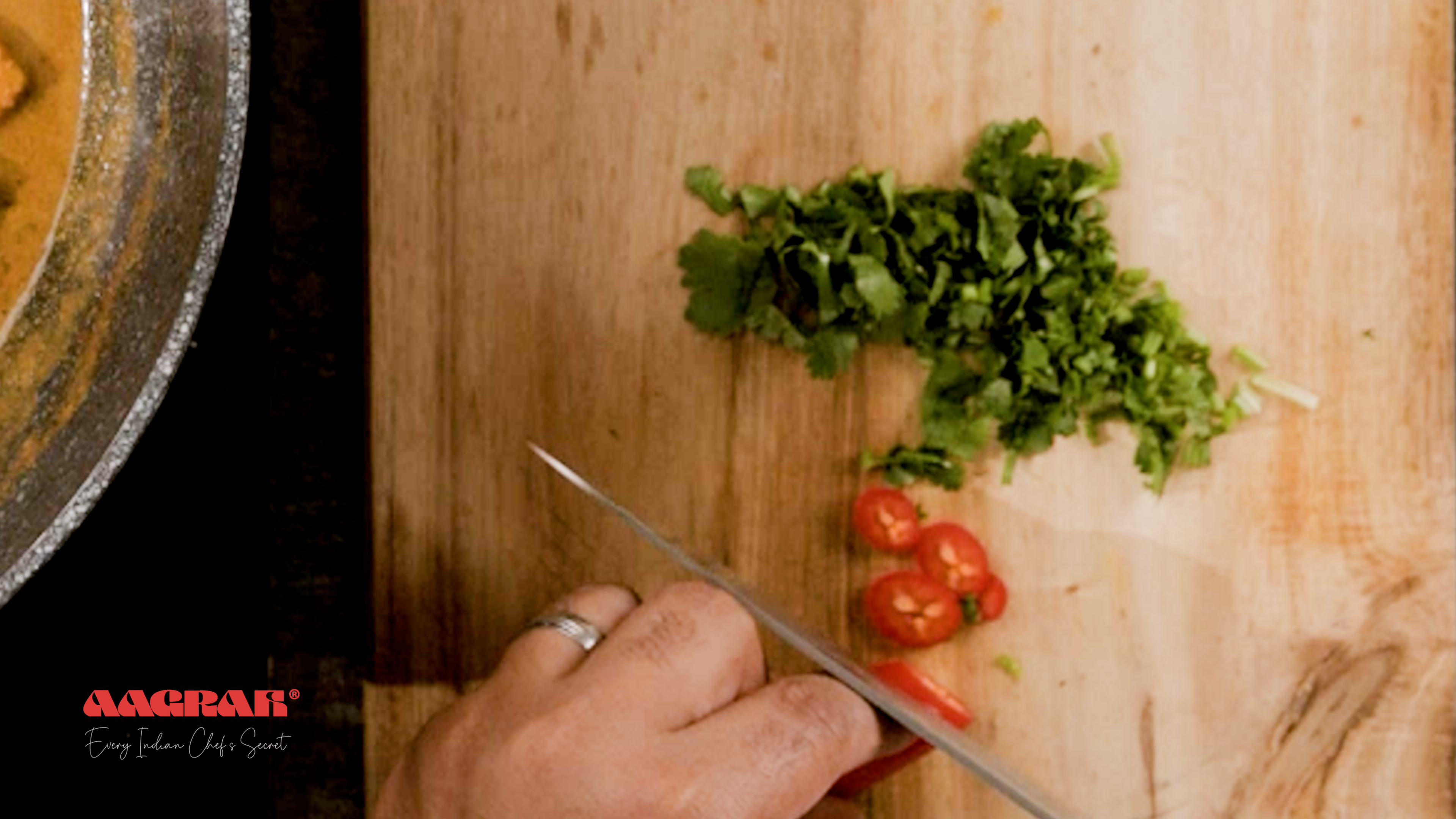 Image of Chop the coriander and chilli (chilli optional if you want...