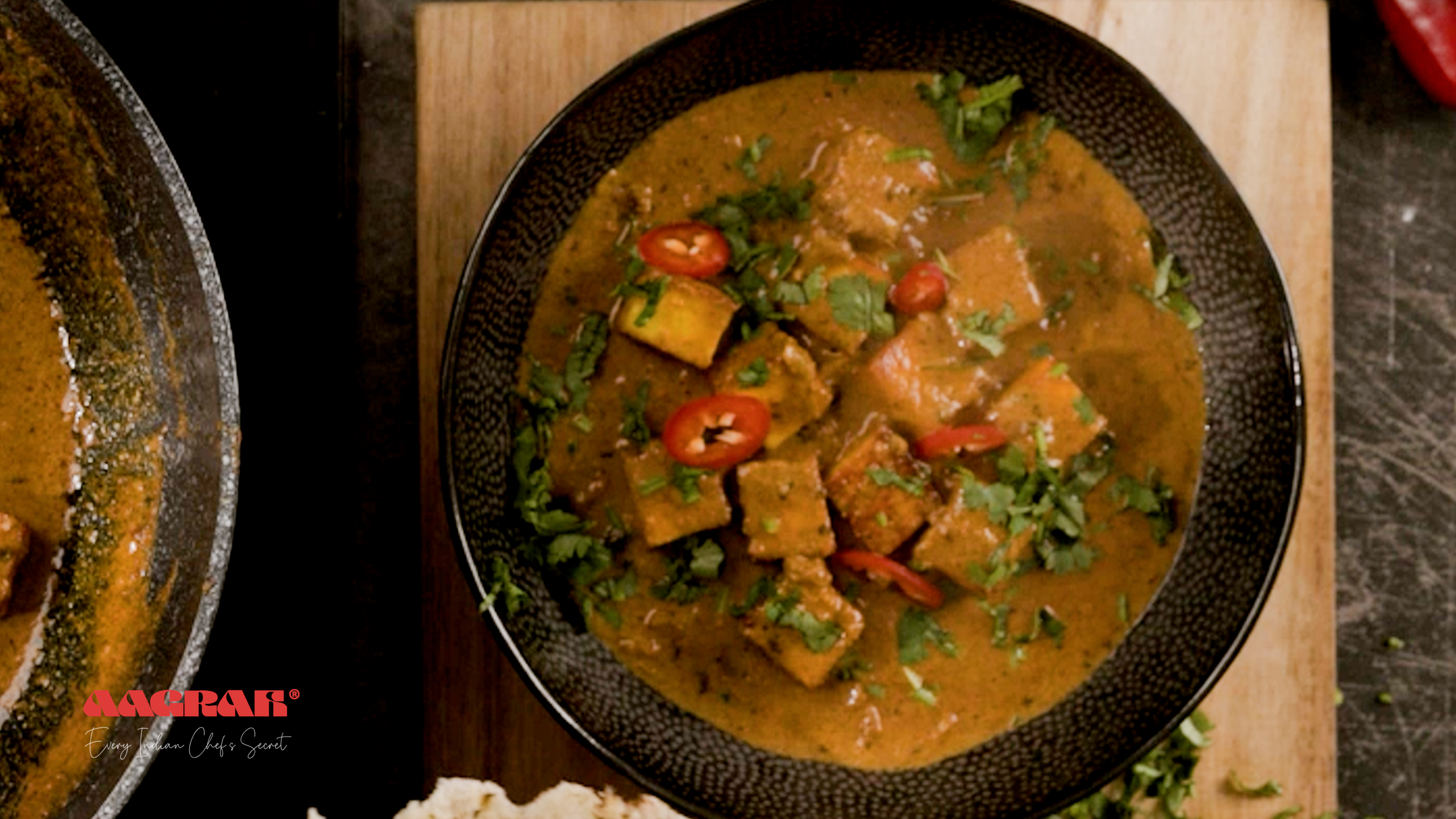 Image of Garnish with the coriander and chilli