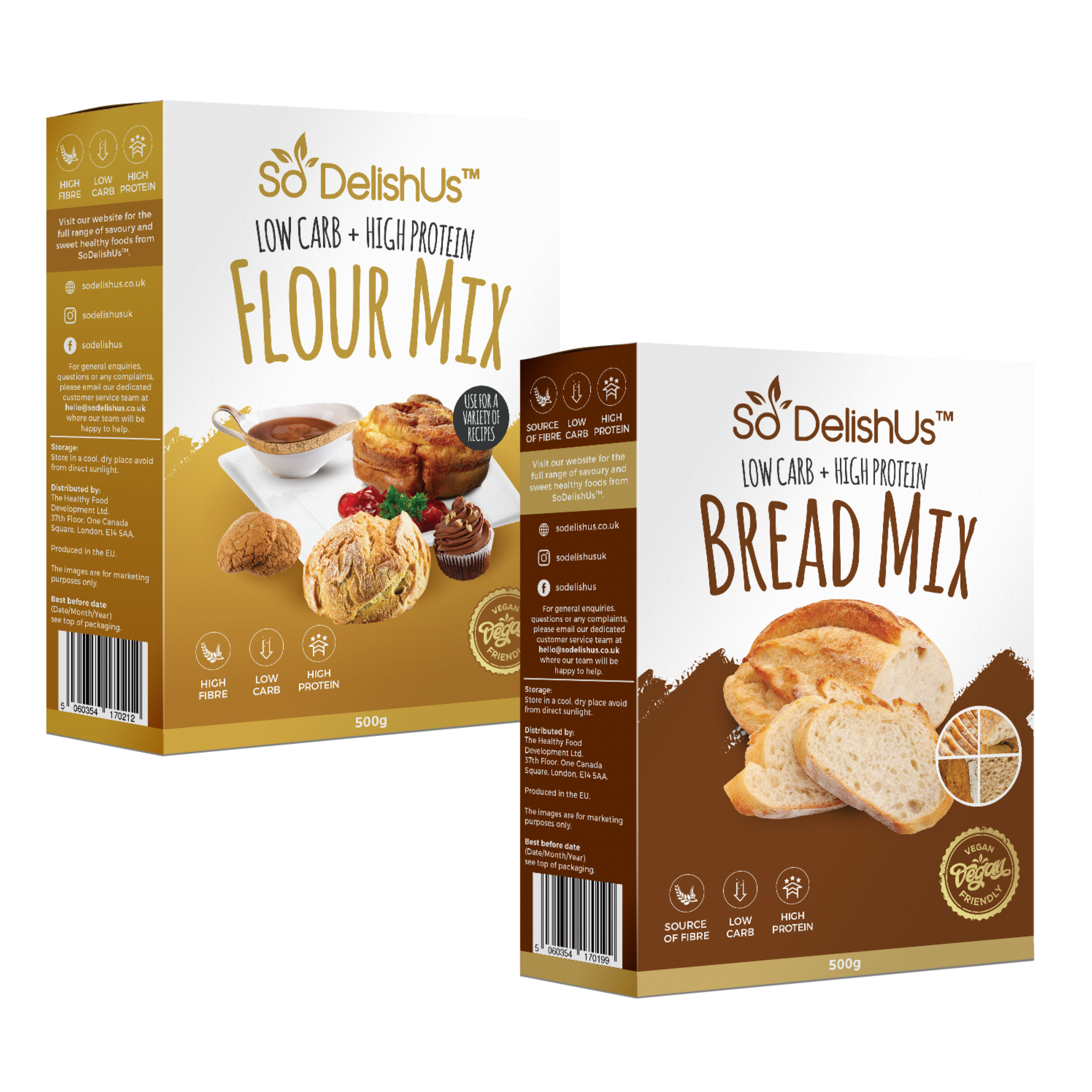 Image of Add the SoDelishUs® Flour Mix, the SoDelishUs® Bread Mix, the...