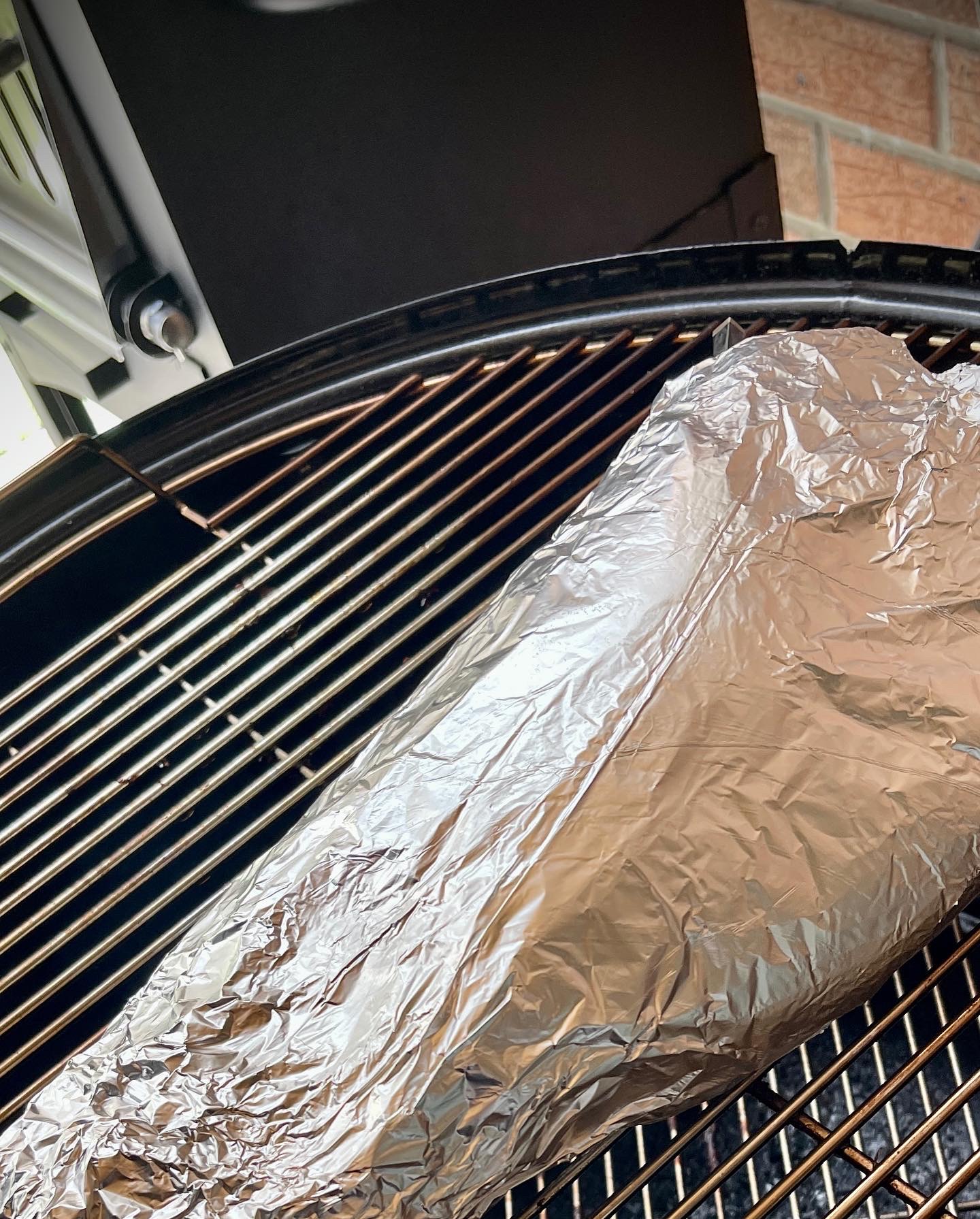 Image of wrap brisket tightly in 3 layers of foil, then back...