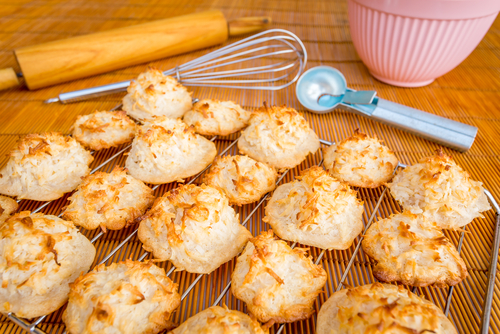 Gluten Free, Sugar Free, Lemon Coconut Macaroons