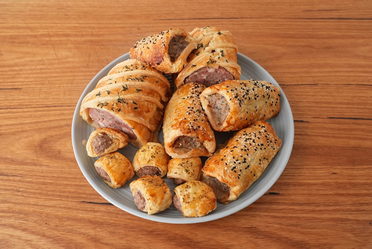 Pork and sage sausage rolls