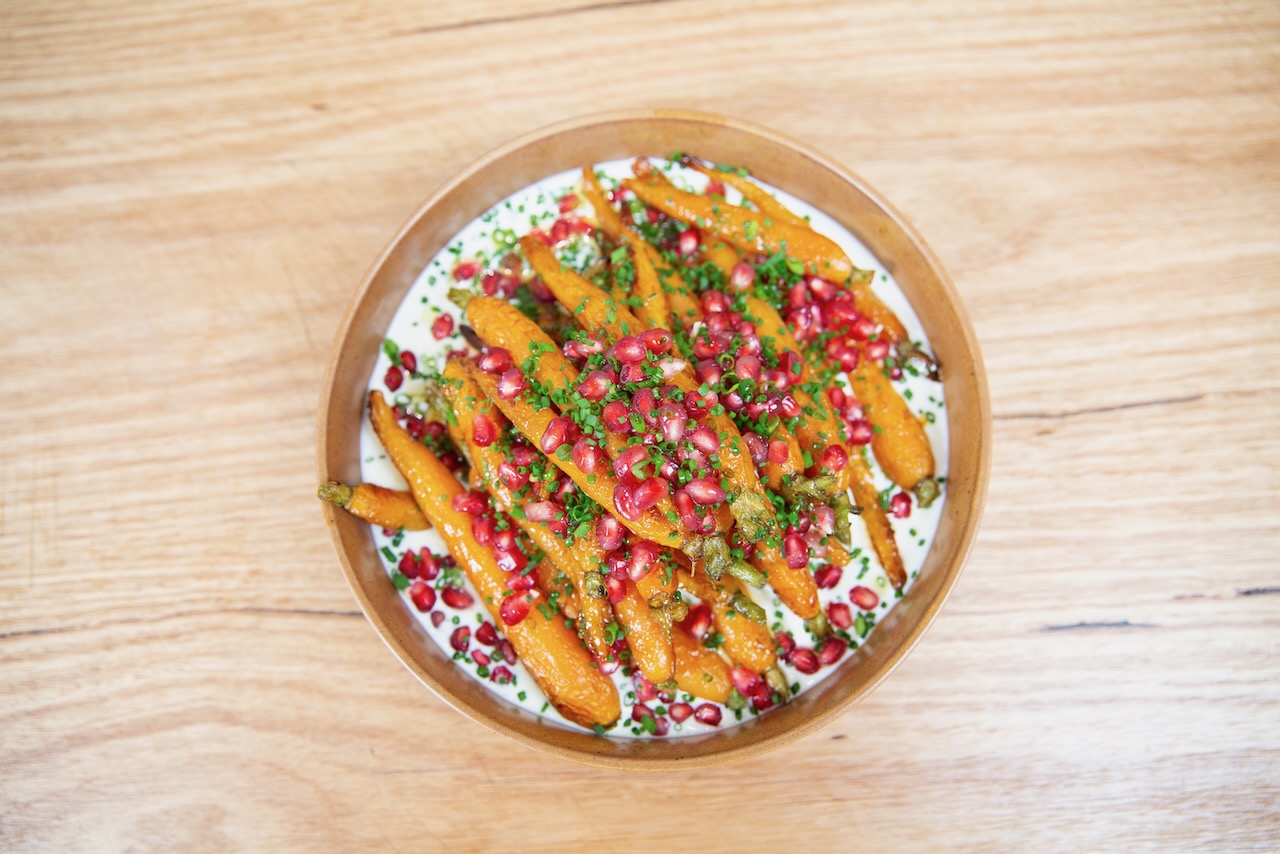 Honey-glazed carrots