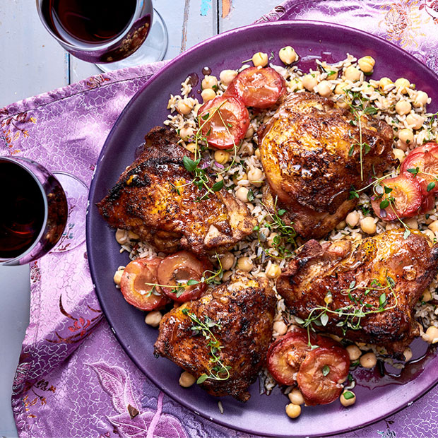 SPICED CHICKEN & PLUM WITH CHICKPEA RICE – DukesHill