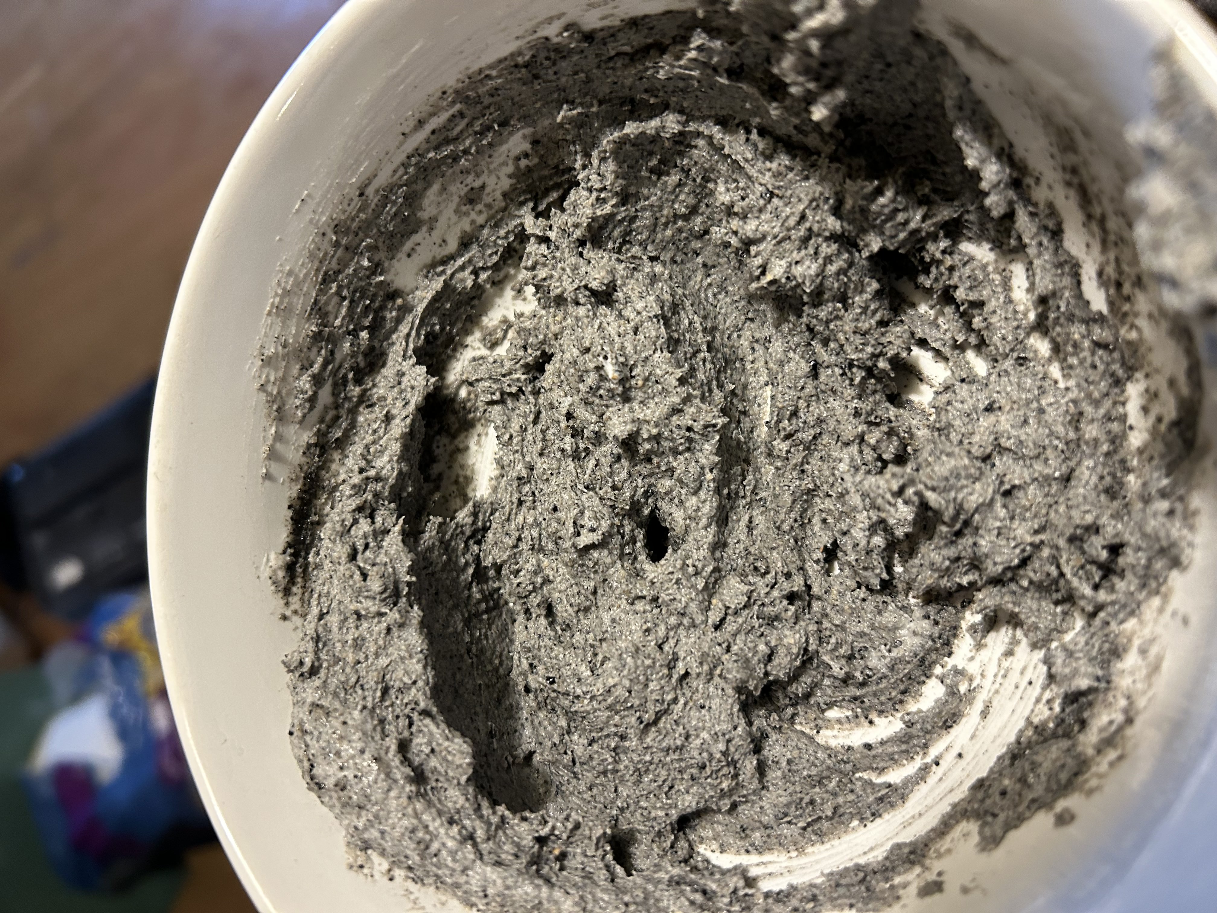 Image of While the curd sets, make the black sesame frosting by,...